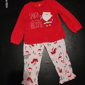 4T "Santa is my Bestie" Pajamas